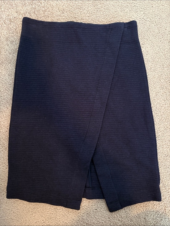 LOFT Dresses & Skirts - LOFT Navy Wrap-Front Pencil Skirt